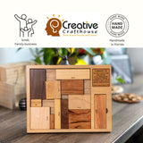Impossible Wood Puzzle for Adults | 12 Piece Brain Teaser Handmade in Florida | Extremely Hard | The Calibron 12 Puzzle - Creative Crafthouse