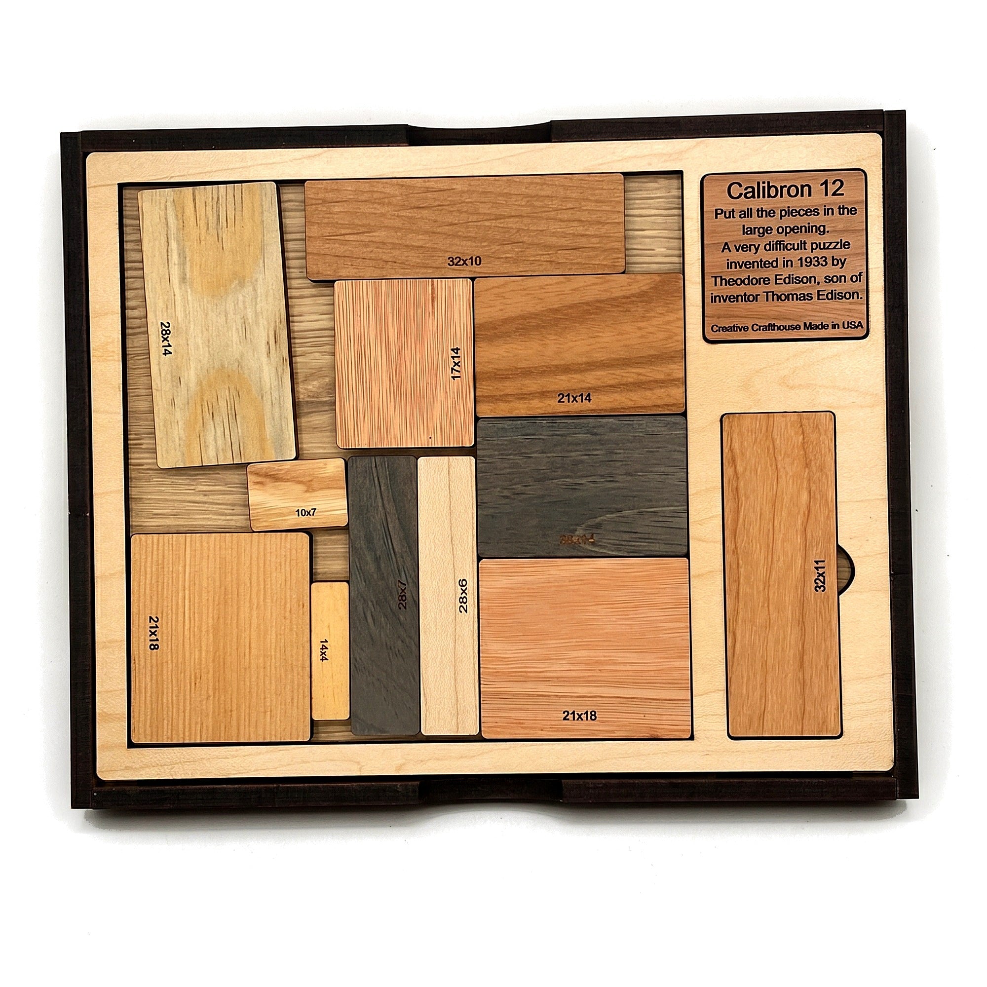 Calibron 12 | Theodore Edison's 1933 Wooden Packing Puzzle