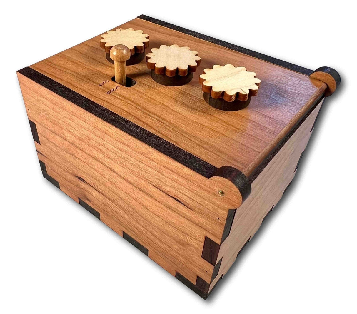 Secret Lock Box II - Can You Open the Box... Put a Gift Inside and Watch the Fun - Cherry Version - Creative Crafthouse