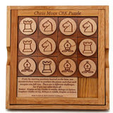 Chess Moves CBK Wood Puzzle | Chess Themed Brain Teaser - Creative Crafthouse