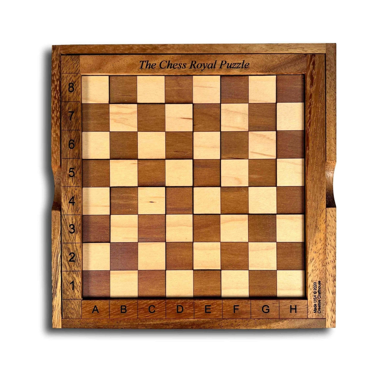 Chess Royal Wooden Brain Teaser Puzzle A Fun Puzzle That Doubles as a Functional Chess Board - Creative Crafthouse