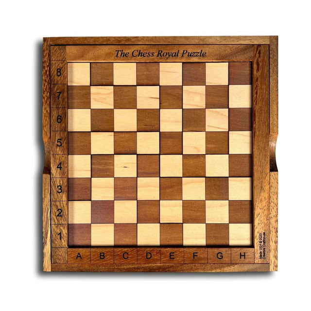 Chess Royal Wooden Brain Teaser Puzzle A Fun Puzzle That Doubles as a Functional Chess Board - Creative Crafthouse