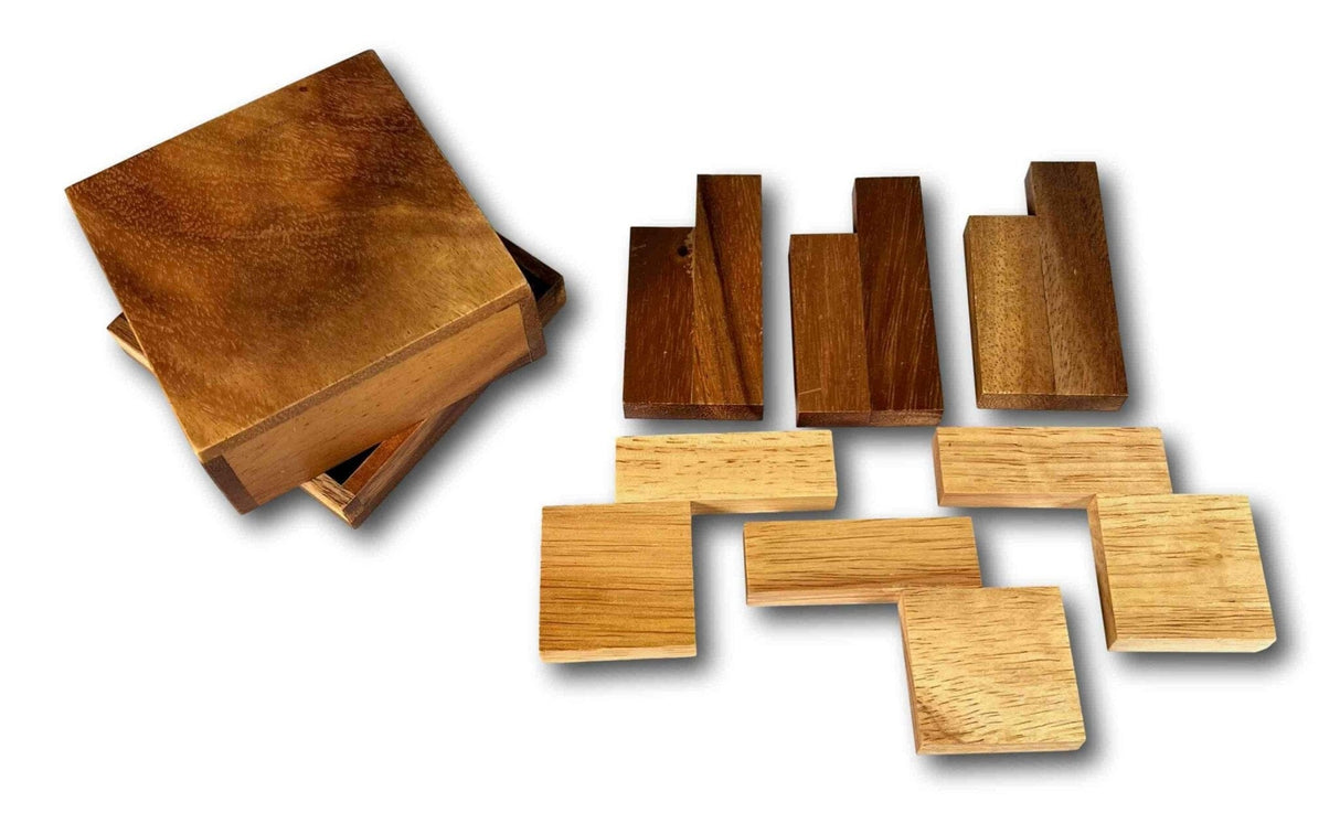 Christmas Gift for Smart Kids - Cover Up Wooden Puzzle - Wood Brain Teaser Gifts for Boys & Girls - Creative Crafthouse