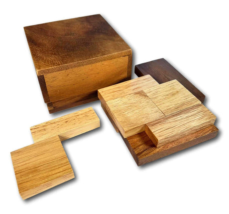 Christmas Gift for Smart Kids - Cover Up Wooden Puzzle - Wood Brain Teaser Gifts for Boys & Girls - Creative Crafthouse