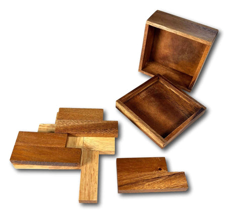 Christmas Gift for Smart Kids - Cover Up Wooden Puzzle - Wood Brain Teaser Gifts for Boys & Girls - Creative Crafthouse