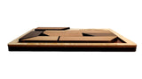 Cigar Nub Wood Puzzle - Gift for Him - Personalize with a Laser Engraved Name on the Frame or a Puzzle Piece - Creative Crafthouse