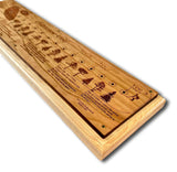 Clubhouse Golf Premium: Board & Coins Game for Golf fun 1/4" thick Cherry wood on a 3/4" Hickory base. - Creative Crafthouse
