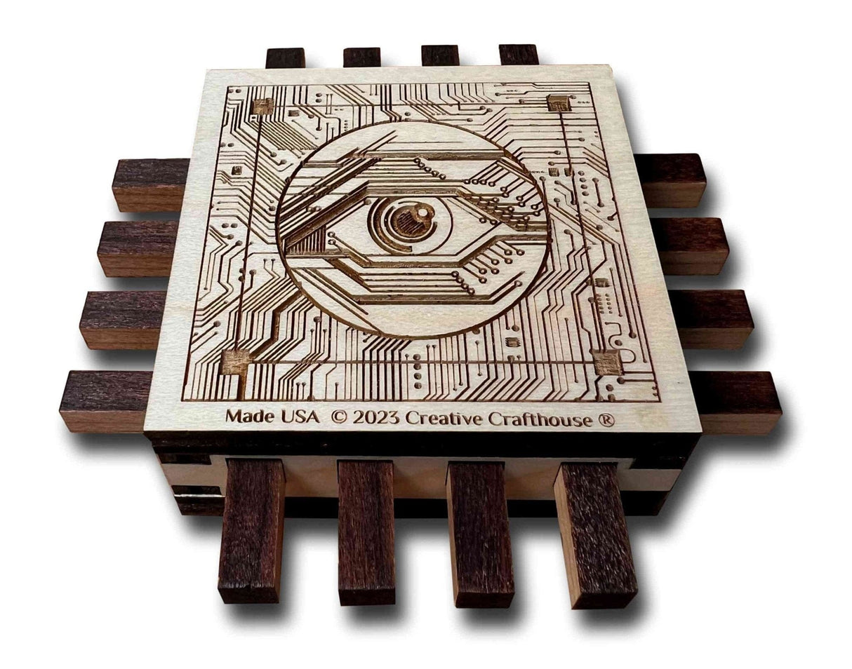 Computer Chip Premium Wood Puzzle - Can you reprogram this one?? - Creative Crafthouse
