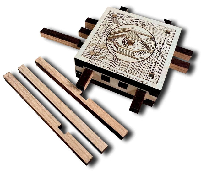Computer Chip Premium Wood Puzzle - Can you reprogram this one?? - Creative Crafthouse