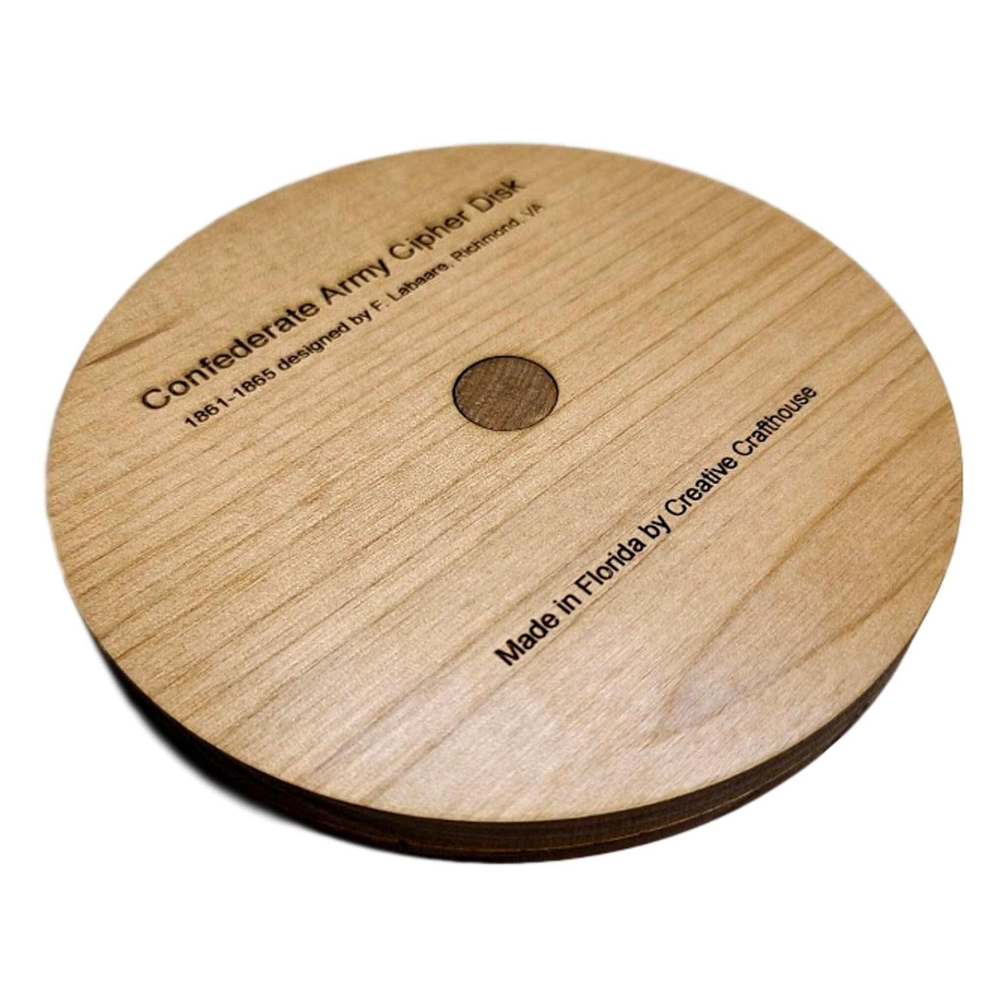 Confederate Army Cipher Disk | Civil War Encryption Wheels