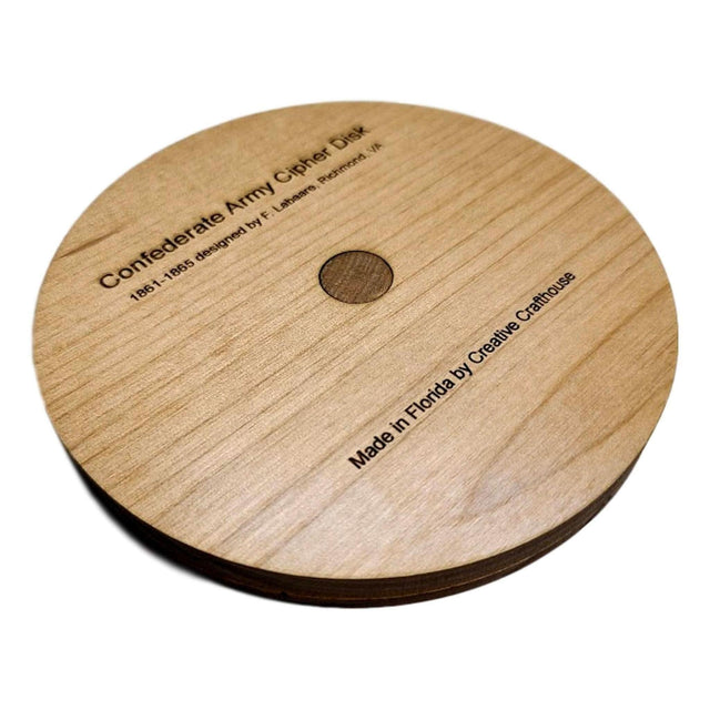 Confederate Army Cipher Disk – Civil War Encryption Wheels - Creative Crafthouse
