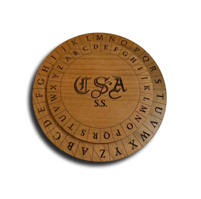 Confederate Army Cipher Disk – Wooden Civil War Code Encryption Tool - Creative Crafthouse