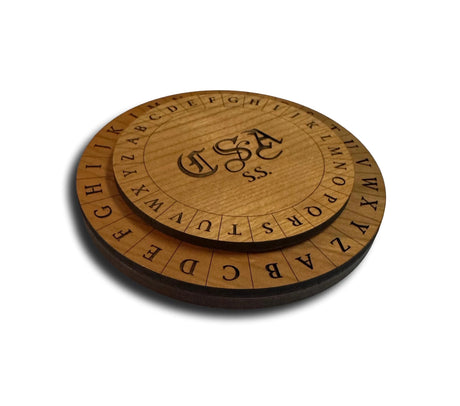 Confederate Army Cipher Disk – Wooden Civil War Code Encryption Tool - Creative Crafthouse