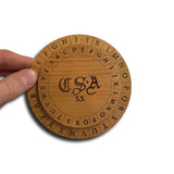 Confederate Army Cipher Disk – Wooden Civil War Code Encryption Tool - Creative Crafthouse