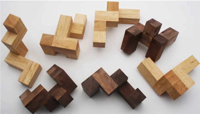 Boredom Busters for Men - Convolution Blockhead | A Stewart Coffin Wood Puzzle Brainteaser from Creative Crafthouse - Creative Crafthouse