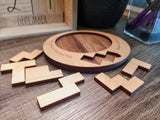 Cracked Egg Wood Puzzle - Level 8 out of 10 Difficulty - Recommended Brain Teaser Gift for Ages 14 and Up - Creative Crafthouse