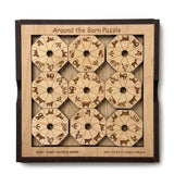 Around the Barn wooden edge-matching brain teaser puzzle by Creative Crafthouse