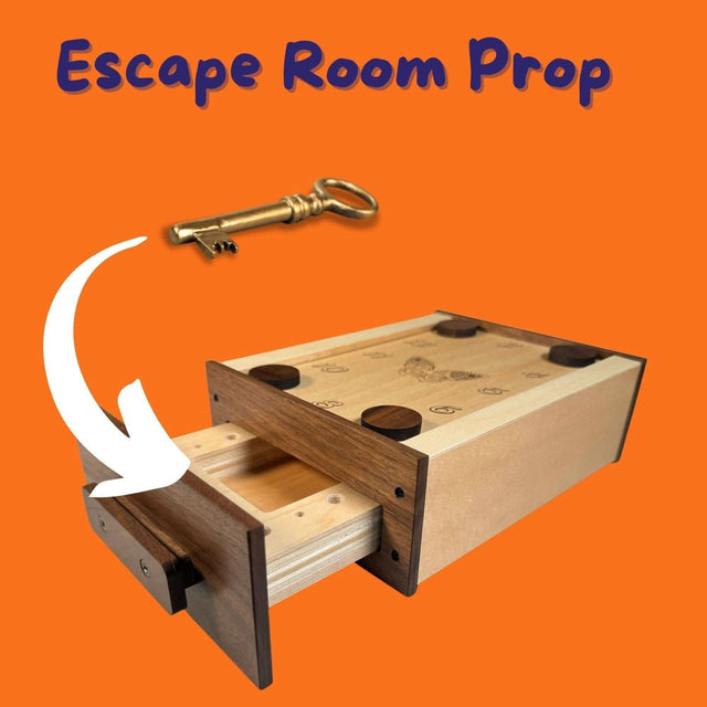 Customizable Escape Room Mag Lock Puzzle Box | Interactive Prop with Personalized Code and Image - Creative Crafthouse