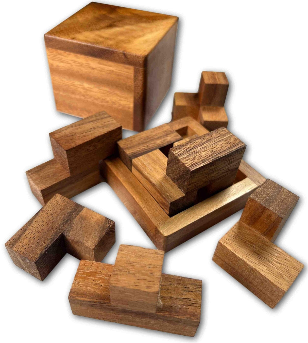 Dementia Activity - Wooden Puzzle for Alzheimer's - Soma Cube Brain Teaser - Dementia Games for Memory and Hand Dexterity - Dementia Gifts - Creative Crafthouse