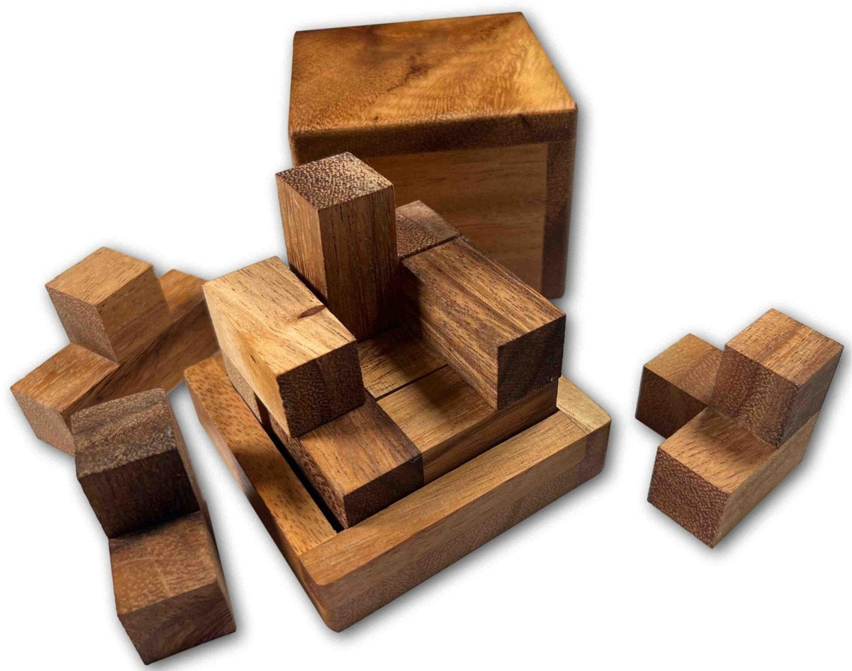 Dementia Activity - Wooden Puzzle for Alzheimer's - Soma Cube Brain Teaser - Dementia Games for Memory and Hand Dexterity - Dementia Gifts - Creative Crafthouse