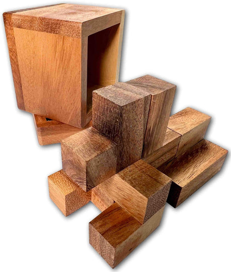 Dementia Activity - Wooden Puzzle for Alzheimer's - Soma Cube Brain Teaser - Dementia Games for Memory and Hand Dexterity - Dementia Gifts - Creative Crafthouse