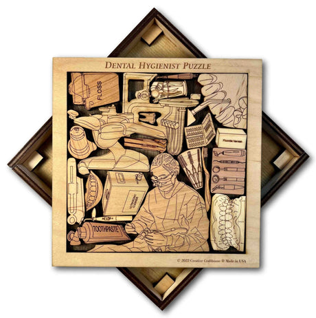 Dental Hygienist Puzzle – Personalized Wooden Gift and Decor - Creative Crafthouse