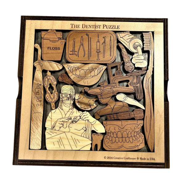lets handcraftさん Dentist Wood Puzzle | Personalizable Gift for Your Dentist