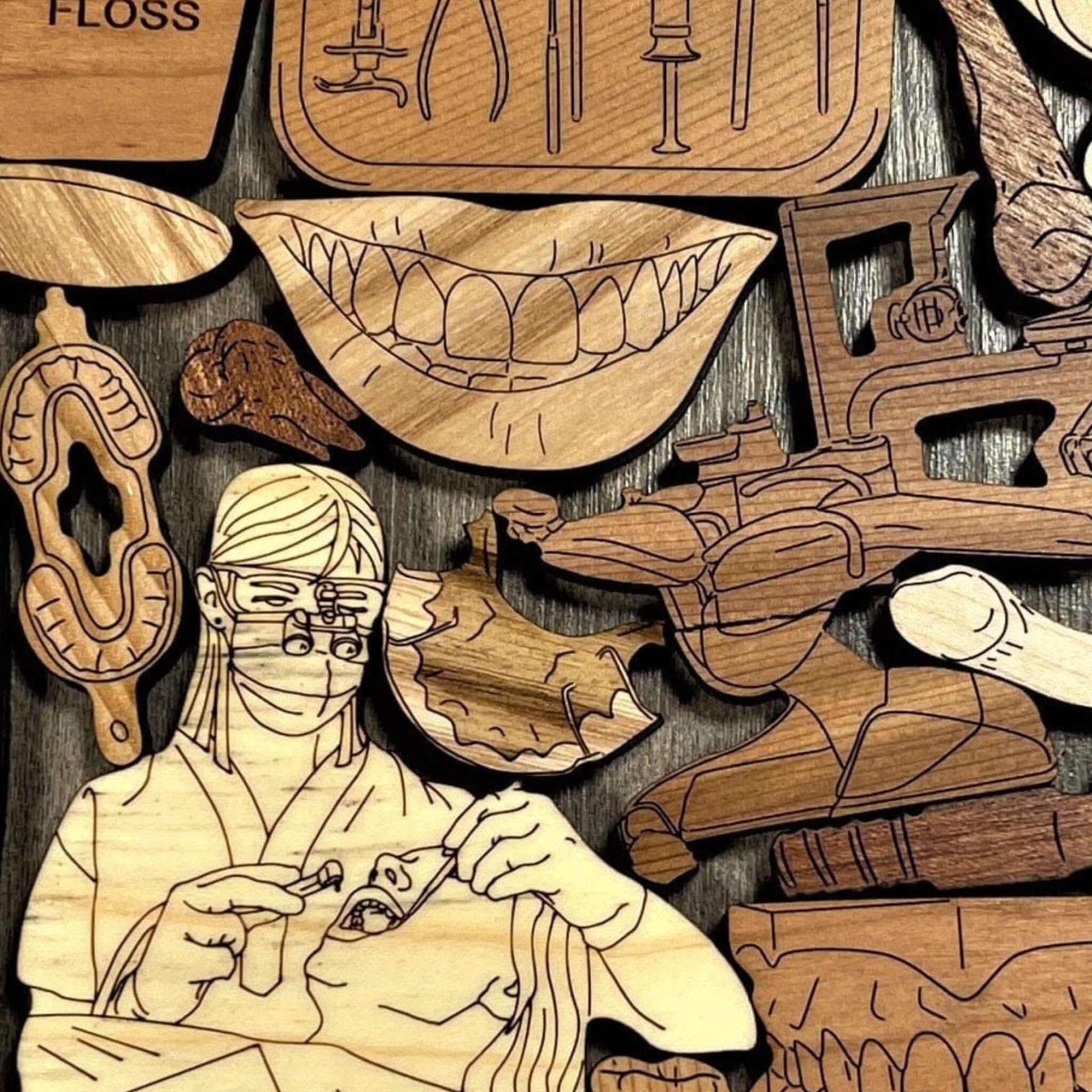 Dentist Wood Puzzle | Personalizable Gift for Your Dentist