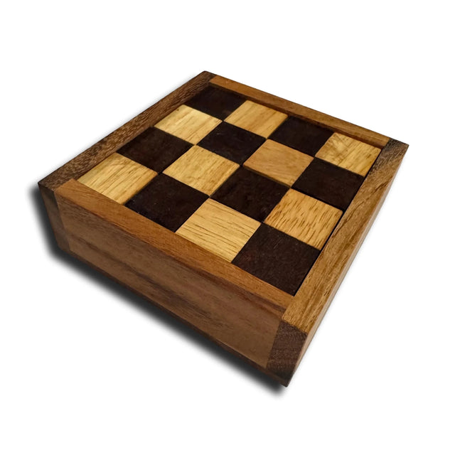 Devil’s Chessboard – Wooden Packing Puzzle Brain Teaser - Creative Crafthouse