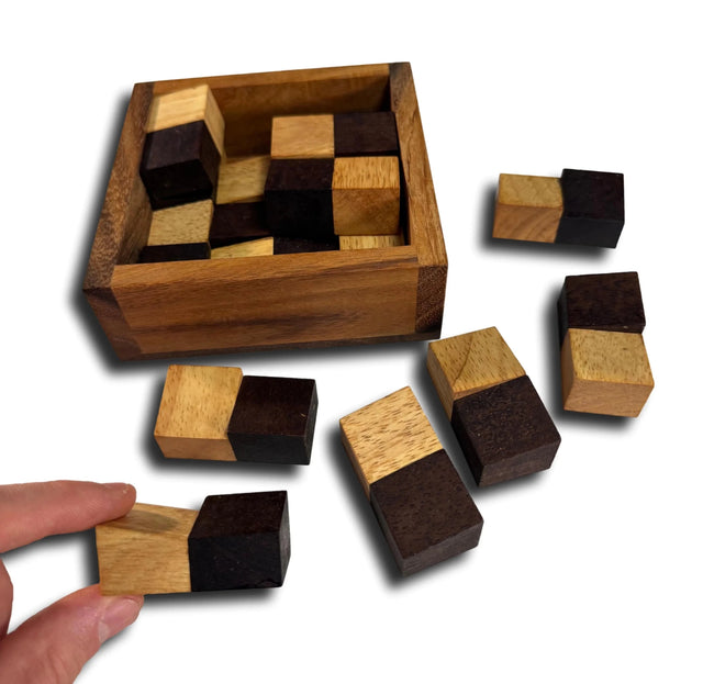 Devil’s Chessboard – Wooden Packing Puzzle Brain Teaser - Creative Crafthouse