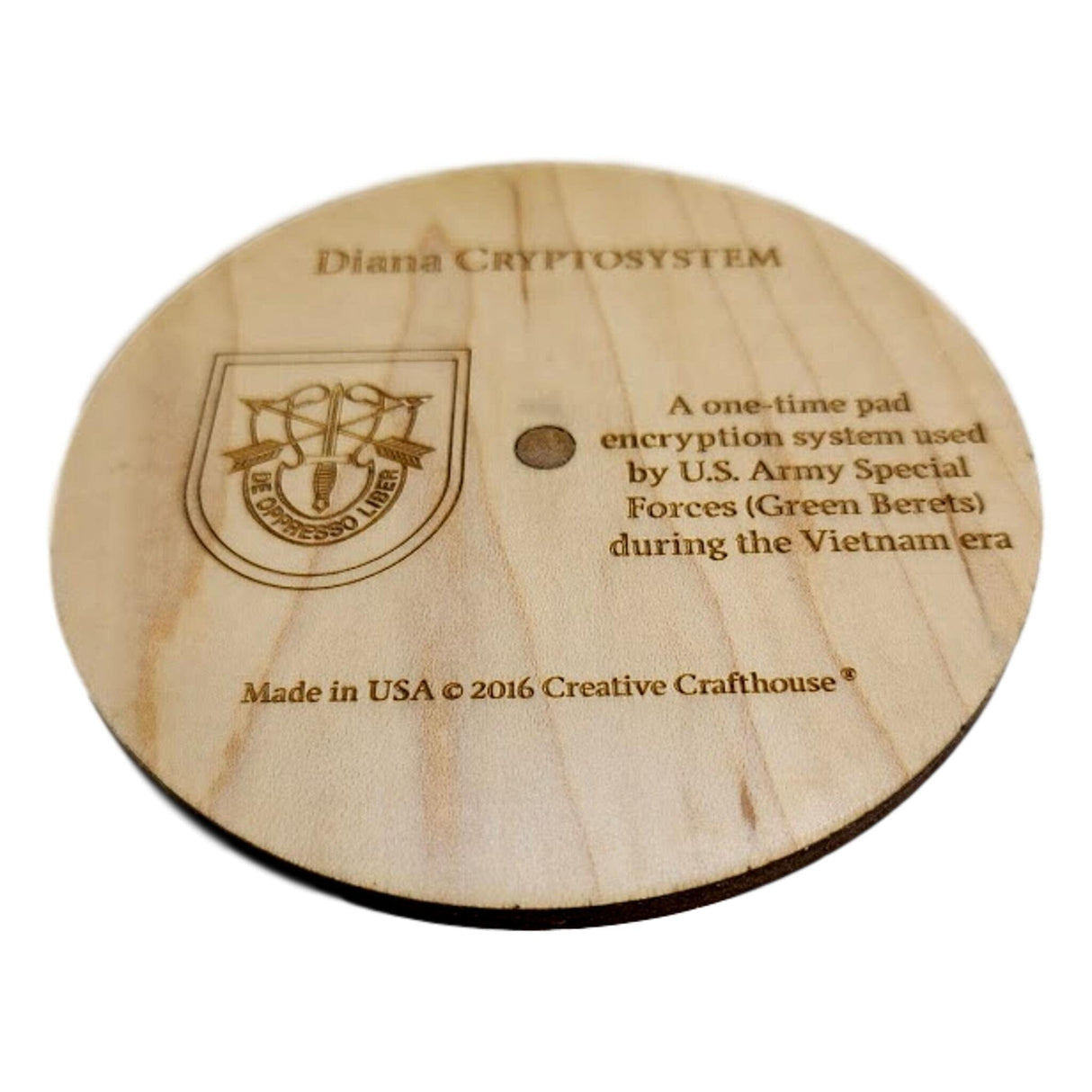 Diana Cryptosystem - US Army Special Forces Cipher Disk - Avail 2 Sizes - Creative Crafthouse