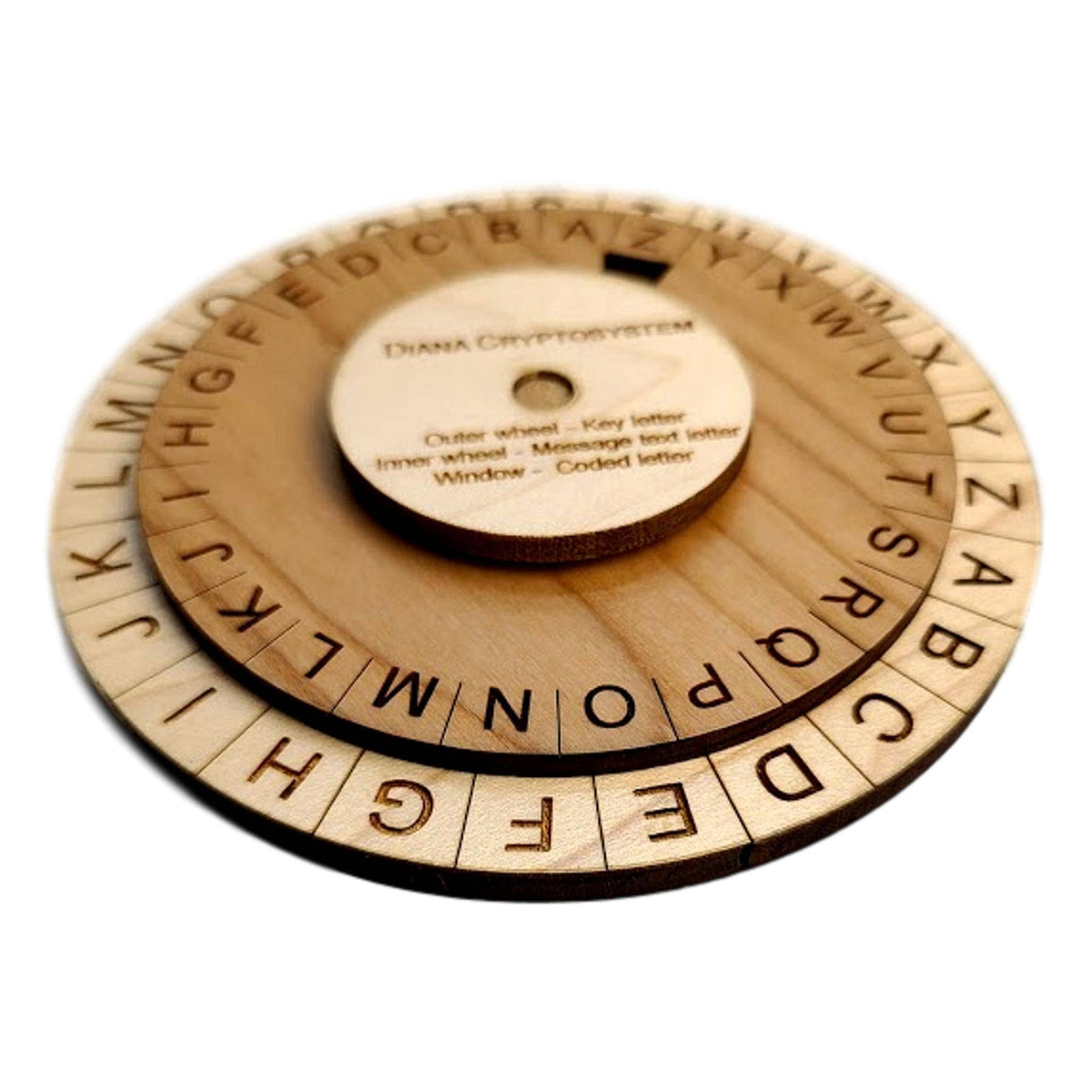 Diana Cryptosystem - US Army Special Forces Cipher Disk - Avail 2 Sizes - Creative Crafthouse