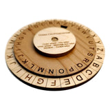 Diana Cryptosystem - US Army Special Forces Cipher Disk - Avail 2 Sizes - Creative Crafthouse