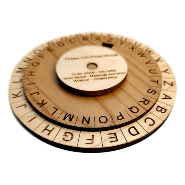 Diana Cryptosystem - US Army Special Forces Cipher Disk - Avail 2 Sizes - Creative Crafthouse