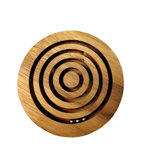 Dimentia Activities - Wooden Maze Puzzle for Seniors - Stroke Recovery - Fine Motor Exercise - Alzheimers Activity | Dizzy Marbles - Creative Crafthouse