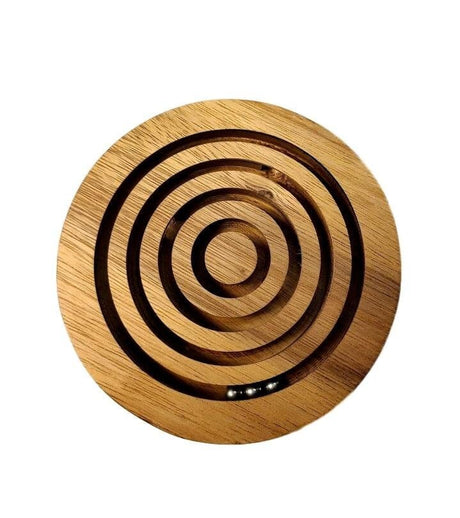Dizzy Marble Maze Wooden Puzzle - Gift for Him - Gift for Her - Wood Maze Brain Teaser - Creative Crafthouse