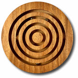 Dizzy Marble Maze Wooden Puzzle - Gift for Him - Gift for Her - Wood Maze Brain Teaser - Creative Crafthouse