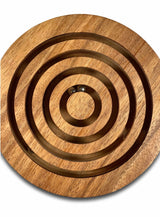 Dizzy Marble Maze Wooden Puzzle - Gift for Him - Gift for Her - Wood Maze Brain Teaser - Creative Crafthouse