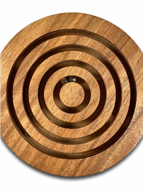 Dizzy Marble Maze Wooden Puzzle - Gift for Him - Gift for Her - Wood Maze Brain Teaser - Creative Crafthouse
