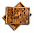 Eleven L's Wood Puzzle - comes unsolved... very challenging wood brain teaser puzzle - Creative Crafthouse