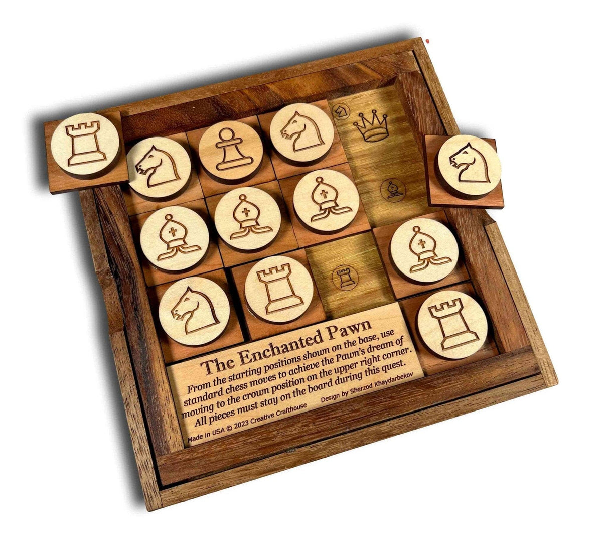 Enchanted Pawn - Chess Themed Brain Teaser Puzzle - Creative Crafthouse