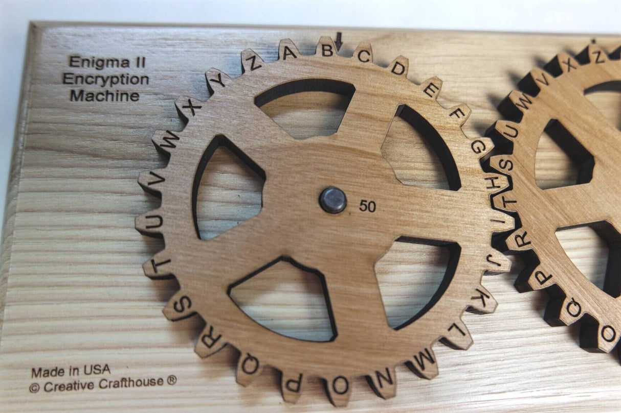 Enigma II Encryption Machine and Puzzle size large – Encode and decode secret messages - Creative Crafthouse
