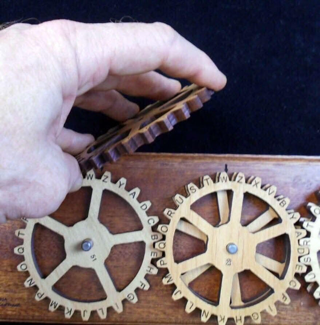 Enigma IV Encryption Cipher Machine | Escape Room Prop | Cryptology Gift | Create Secret Messages | Complex Cipher - Creative Crafthouse