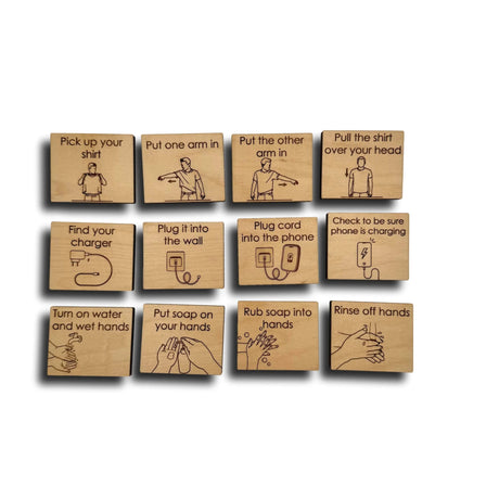 Everyday Sequencing | Wooden Cognitive Sequencing Activity for Adults - Creative Crafthouse