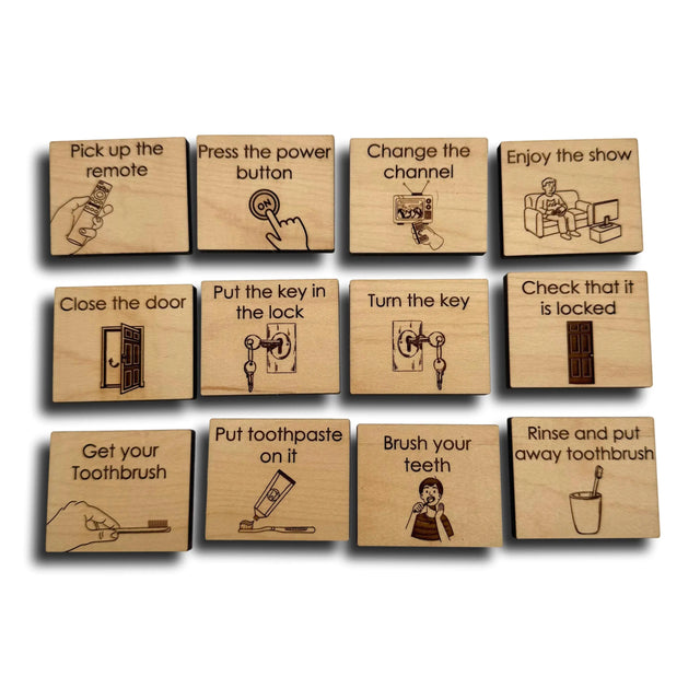 Everyday Sequencing | Wooden Cognitive Sequencing Activity for Adults