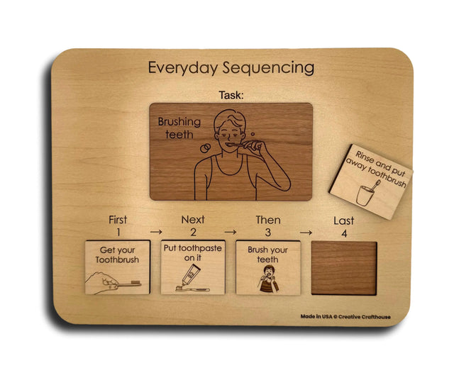 Everyday Sequencing | Wooden Cognitive Sequencing Activity for Adults