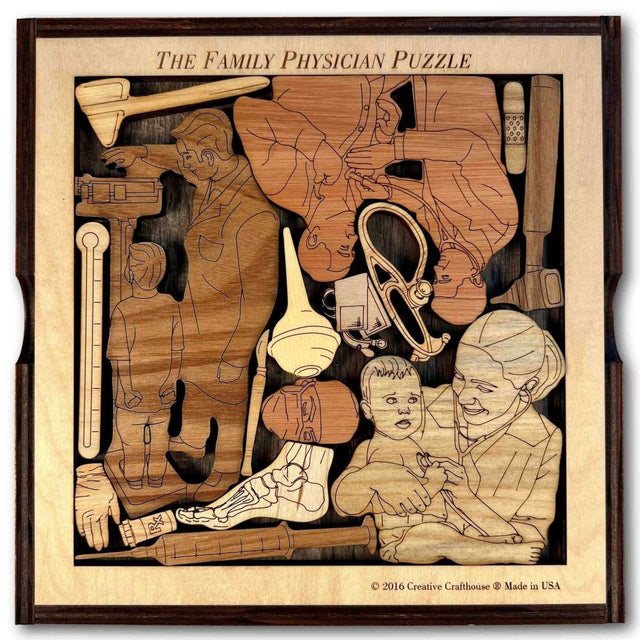 Family Physician Puzzle - artistic and challenging - can be personalized - Creative Crafthouse