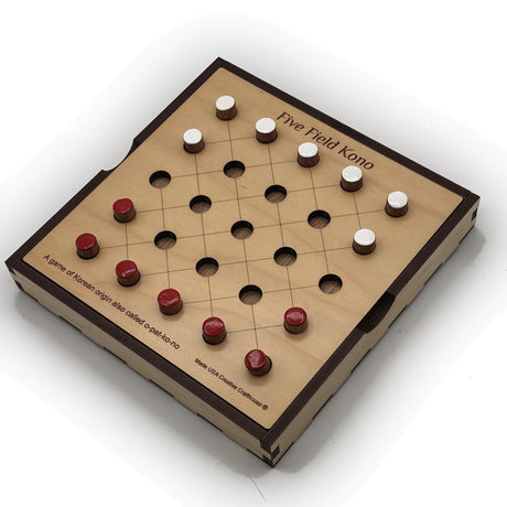 Five Field Kono | Handcrafted Two-Player Strategy Game - Creative Crafthouse