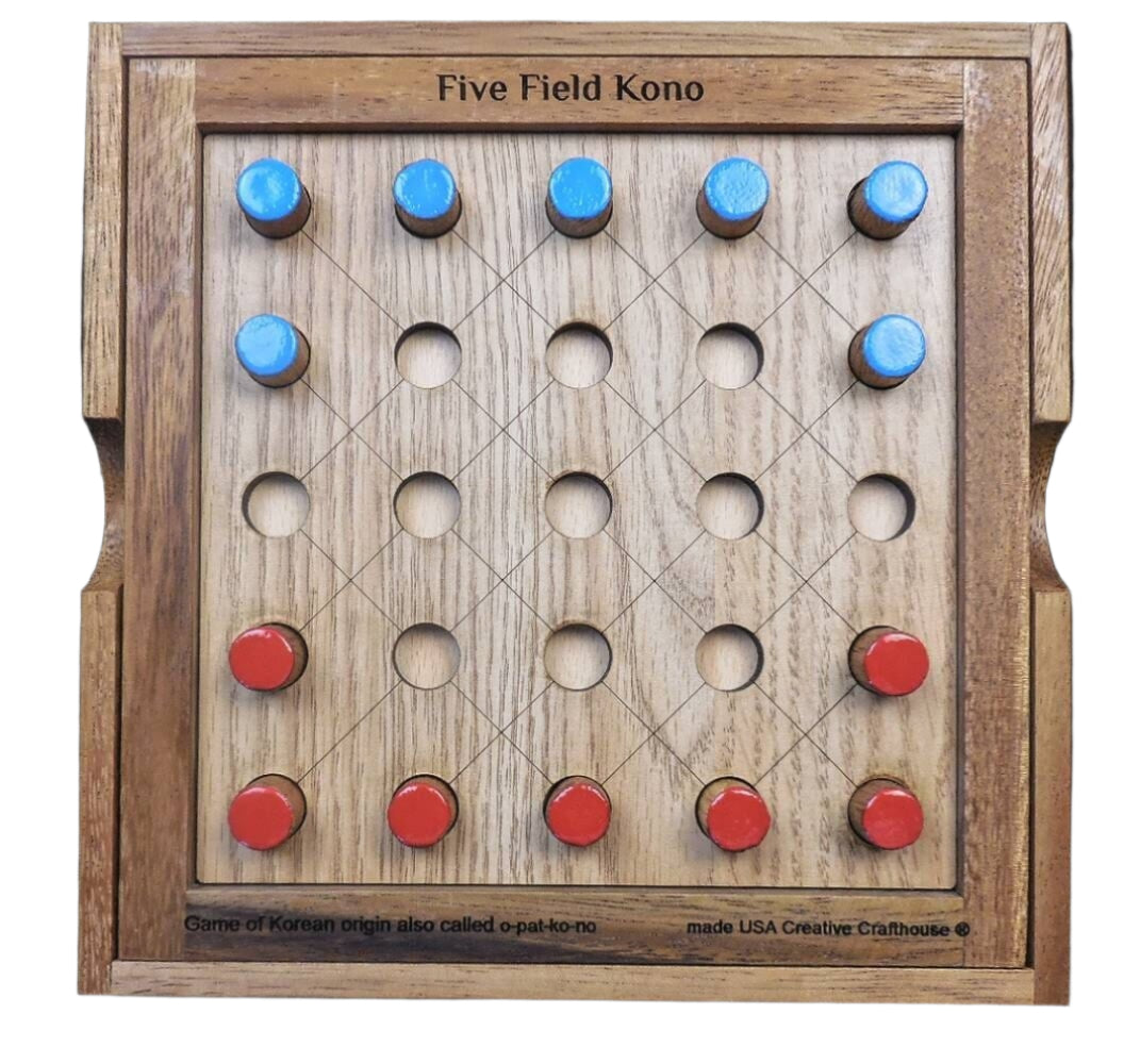 Five Field Kono – Korean Two Player Strategy Game - Historic Board Game - Creative Crafthouse