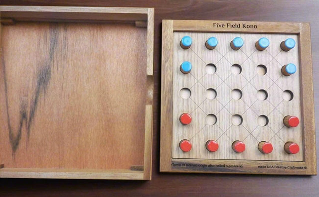 Five Field Kono – Korean Two Player Strategy Game - Historic Board Game - Creative Crafthouse
